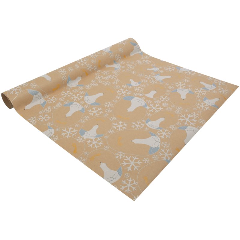 sigel papier cadeau Cut-out style, en rouleau, 500 mm × 5 m, papier kraft