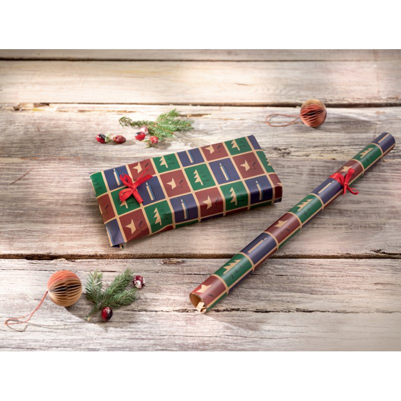 sigel papier cadeau Cut-out style, en rouleau, 500 mm × 5 m, papier kraft