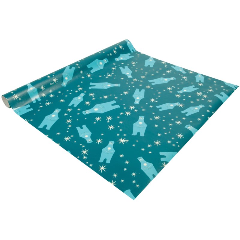 Sigel papier cadeau Cut-out style, 500 mm × 5 m, fond doré, 80 g/m²