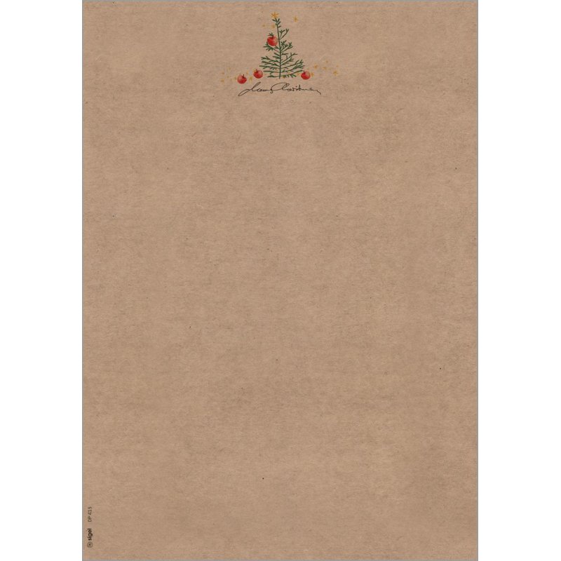 sigel Papier motif Noël Ours Polaire, A4, 100 g/m², 25 feuilles