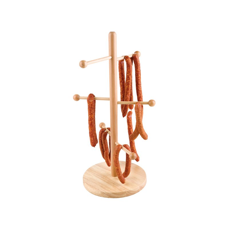 APS porte-bretzel en bois de hêtre, brun, laqué, 275×275×500 mm