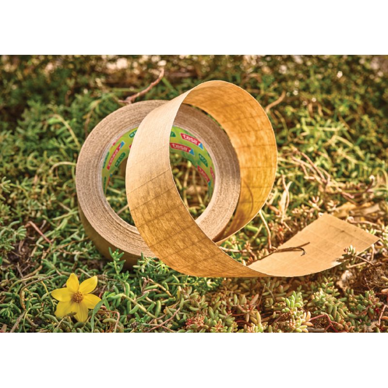 tesa ruban d'emballage papier kraft renforcé, 50 mm × 25 m, brun