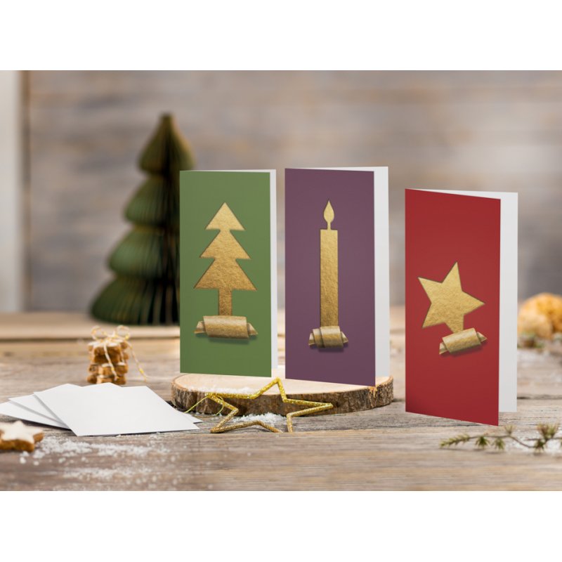 sigel cartes de Noël Cut-out Style, A6, 10 cartes + 10 enveloppes