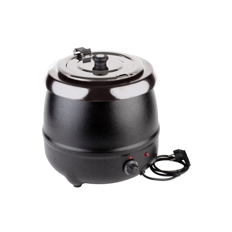 APS elektrische soepketel, diameter 320 mm, staal zwart gelakt