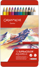 CARAN D'ACHE Supracolor aquarel kleurpotloden, 120 stuks, metalen etui