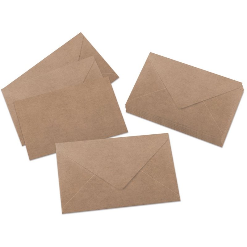 Sigel enveloppes C6 marron, papier kraft gommé 100g, 24 pièces