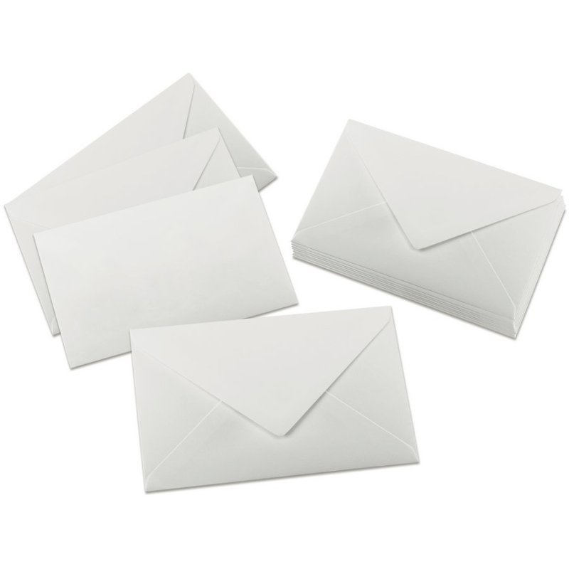 Sigel enveloppes C6, blanc, gommées, 114×162 mm, 24 pièces