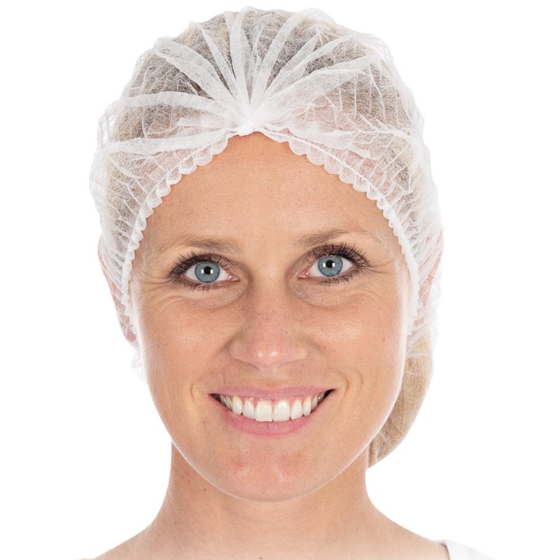 HYGOSTAR haarnetjes PP-vlies, wit, 53 mm diameter, 100 stuks