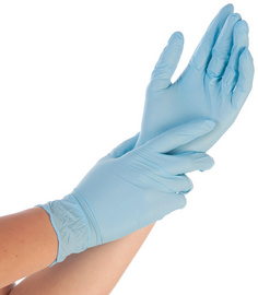 HYGOSTAR nitrilhandschoenen EXTRA SAFE, maat L, zwart, poedervrij