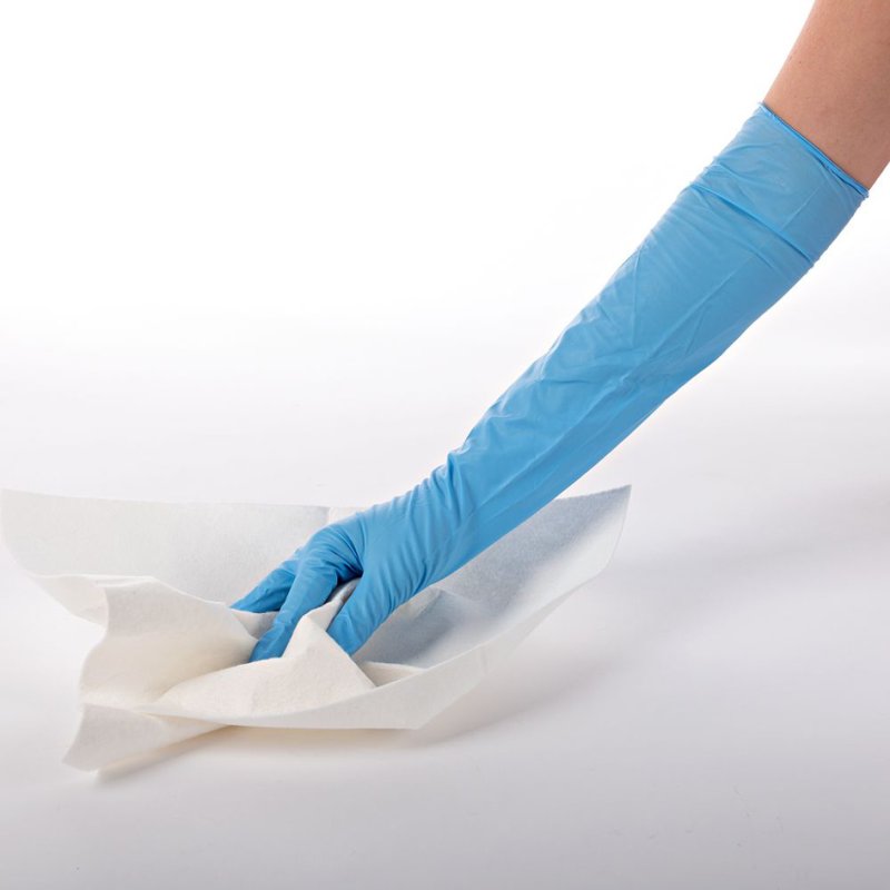HYGOSTAR gants en nitrile extra safe superlong, XL, bleu, 50 pièces