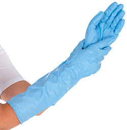 HYGOSTAR nitril handschoenen extra safe superlong, blauw, maat L, 50 stuks