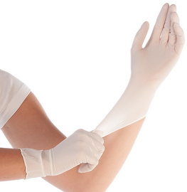 HYGOSTAR synthetische handschoenen Elastic, maat L, wit, poedervrij, 100 stuks