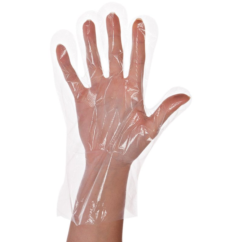 HYGOSTAR gants à usage unique LDPE, transparent, taille M, 100 pièces
