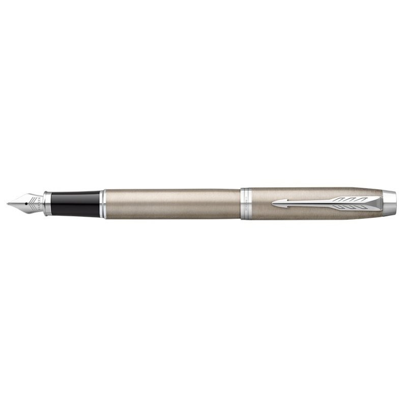 PARKER stylo plume IM Monochrome, titane, pointe M, bleu