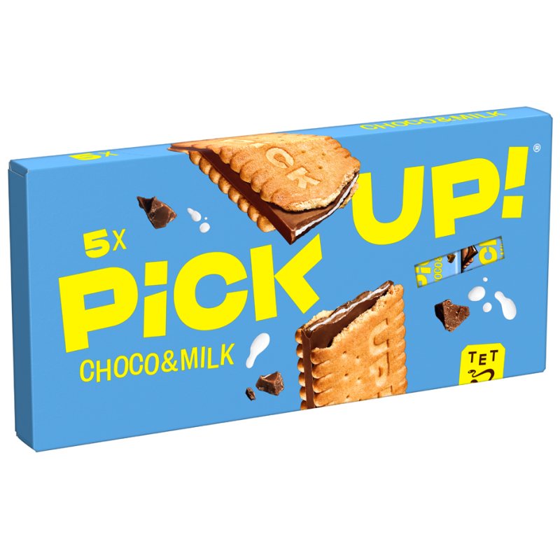 PiCK UP! koekrepen Choco & Melk multipack, 5 stuks à 28 g