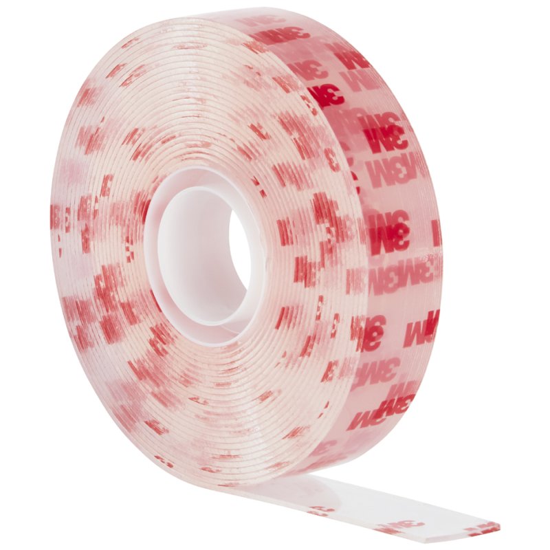 Scotch dubbelzijdig montagetape transparant, 19 mm × 5 m, permanent