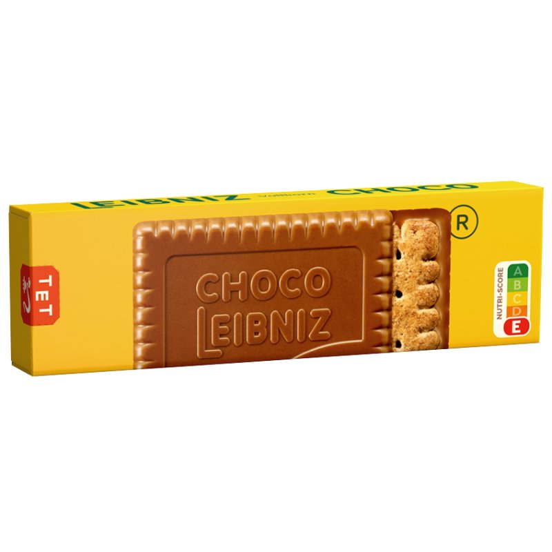 LEIBNIZ chocolade volkoren boterkoekjes, vollmilchschokolade, 125 g