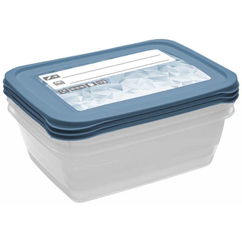 keeeper Magic Ice boîtes de congélation, sans BPA, 3 × 1 litre, PP