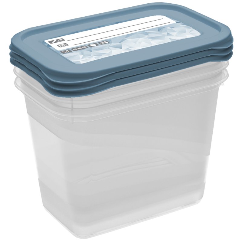 keeeper Magic Ice boîtes de congélation, sans BPA, 3 × 1 litre, PP
