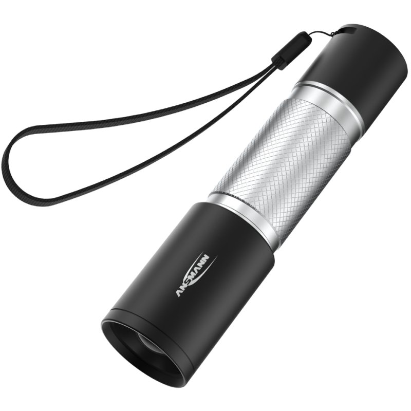 ANSMANN Lampe de poche LED Daily Use 270B, argent/noir, 275 lumens