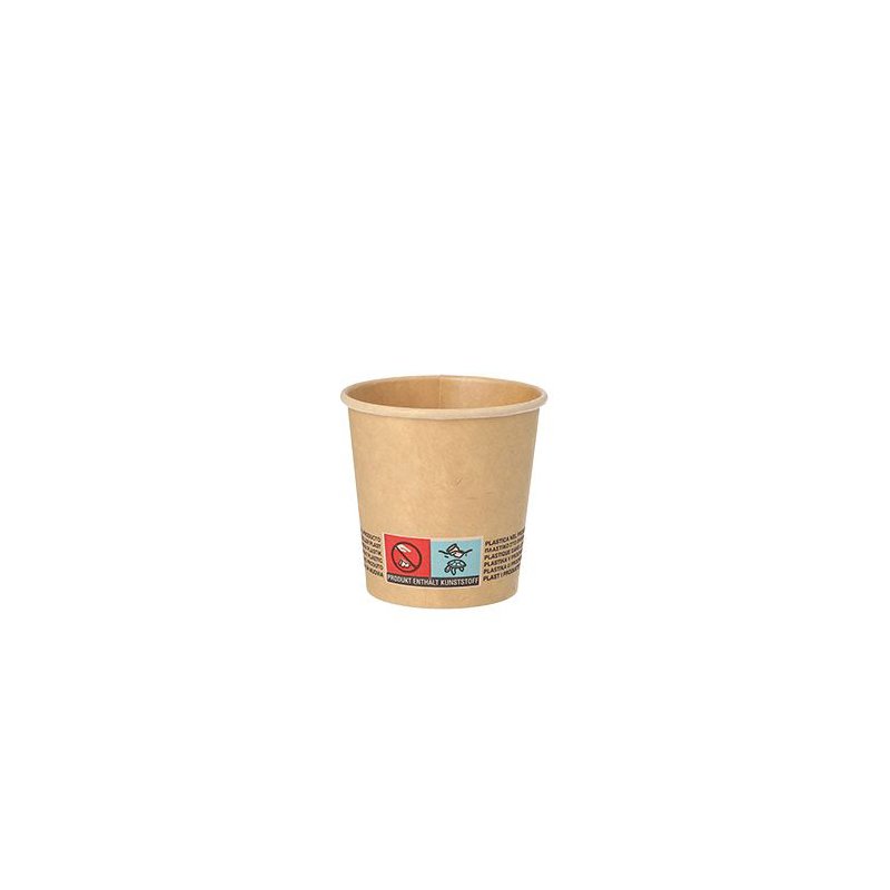 PAPSTAR gobelets à boire carton marron, 0,1 l, 50 pièces