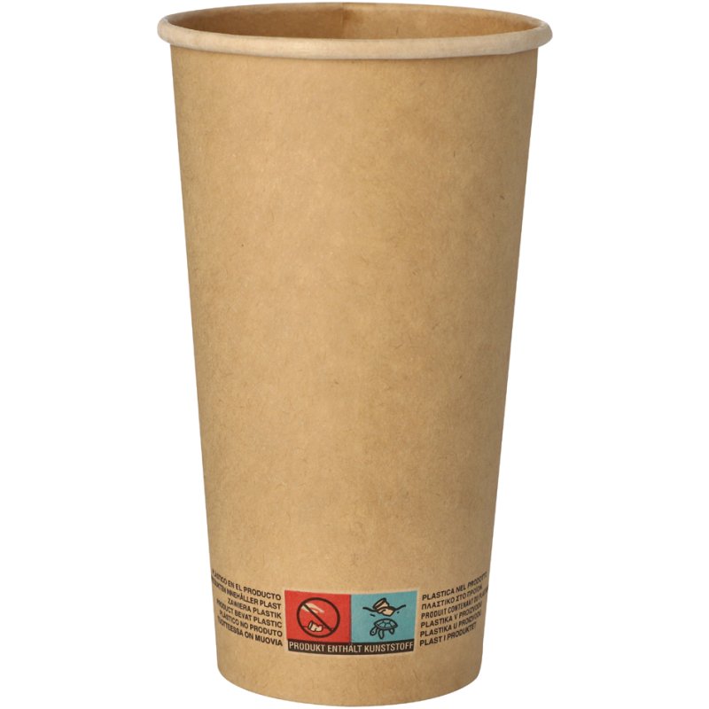 PAPSTAR gobelets à boire carton marron, 0,1 l, 50 pièces