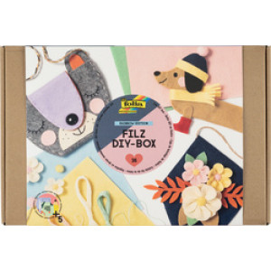 folia vilt DIY-box Rainbow Edition, 36-delig knutselset
