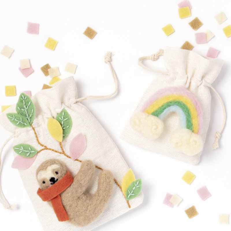 folia vilt DIY-box Rainbow Edition, 36-delig knutselset