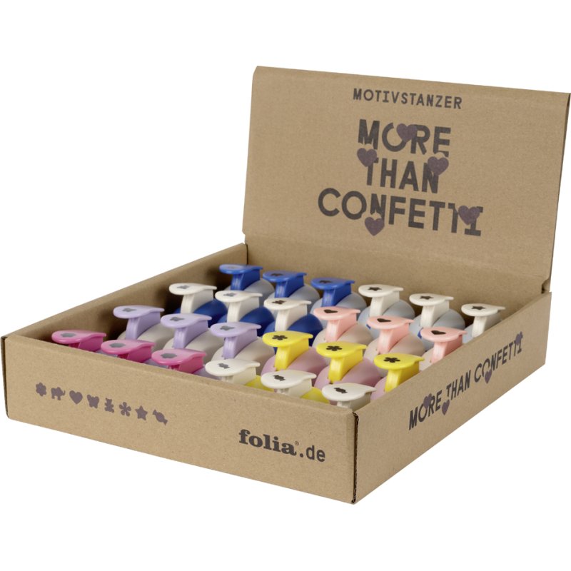 folia mini-vouwpatroonstans, 8 motieven, 24 stuks