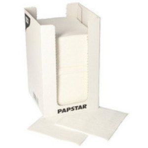 PAPSTAR cocktailservetten wit, 200 x 200 mm, 100 stuks