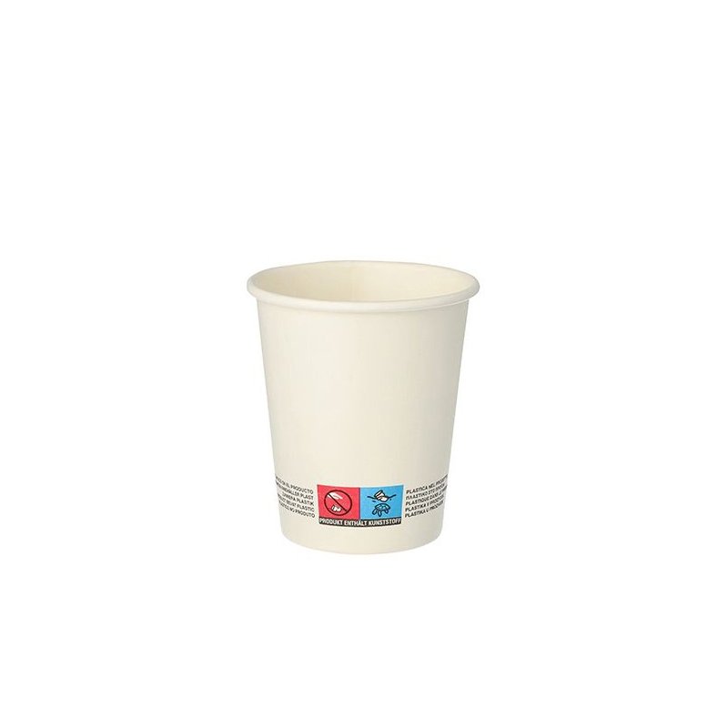 STARPAK gobelets en carton, 0,2 litre, blanc, 50 pièces