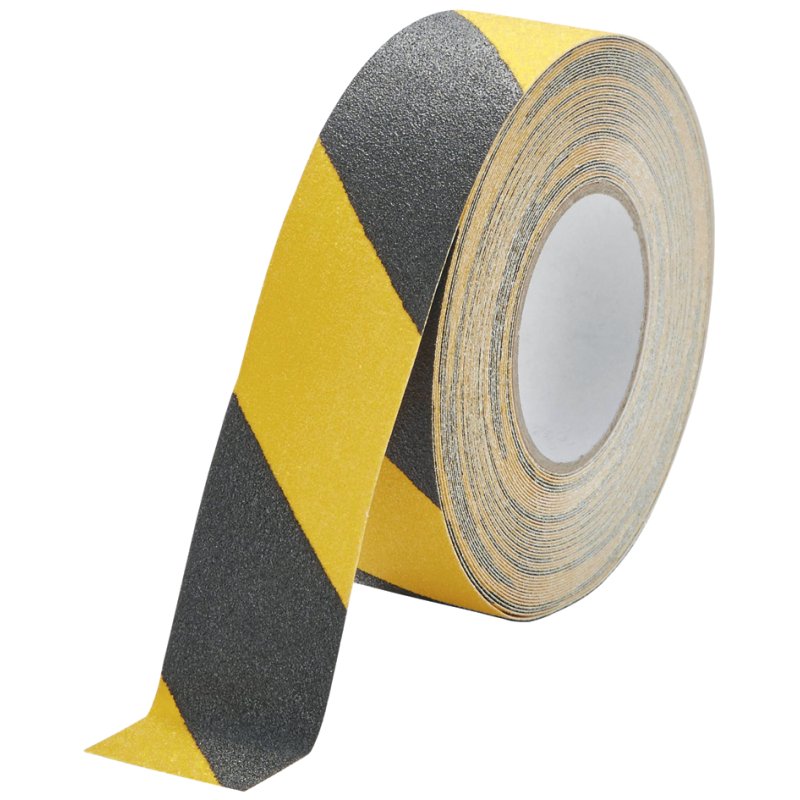 DURABLE ruban antidérapant DURALINE GRIP, jaune/noir, adhésif, 25 mm × 15 m