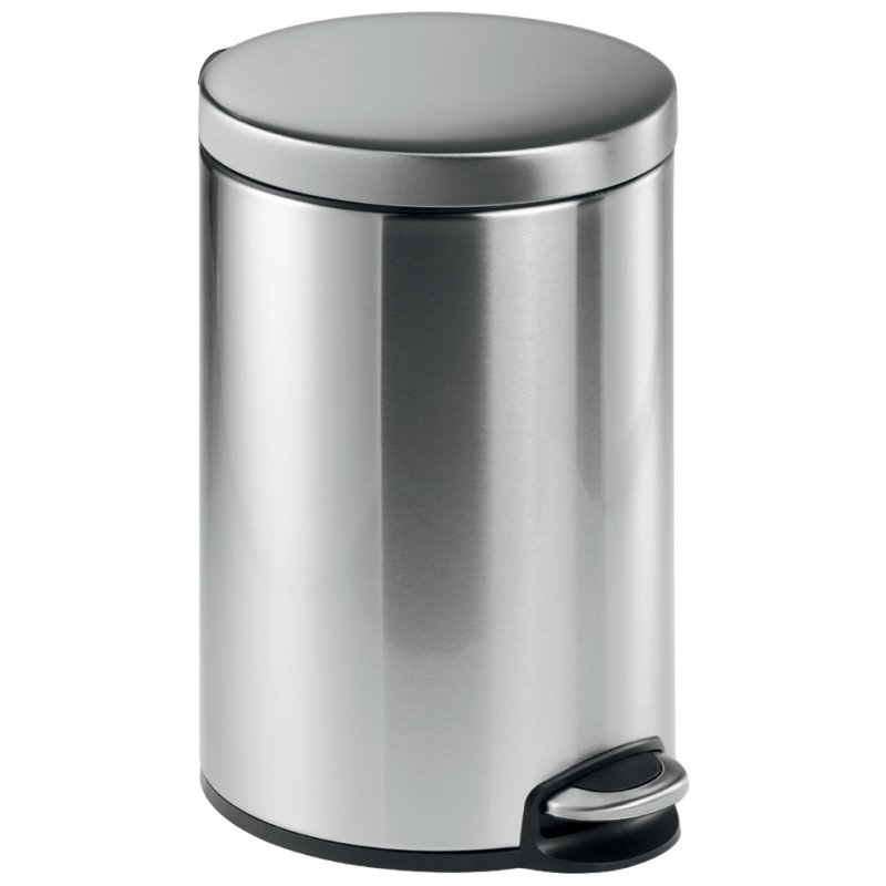 DURABLE pedaalemmer edelstaal rond, zilver, 12 liter