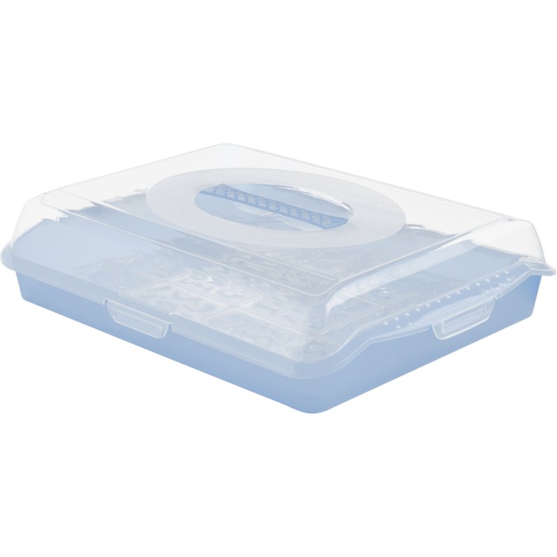 keeeper cloche à gâteau marco, plastique, rose scandinave, 45×35×11 cm