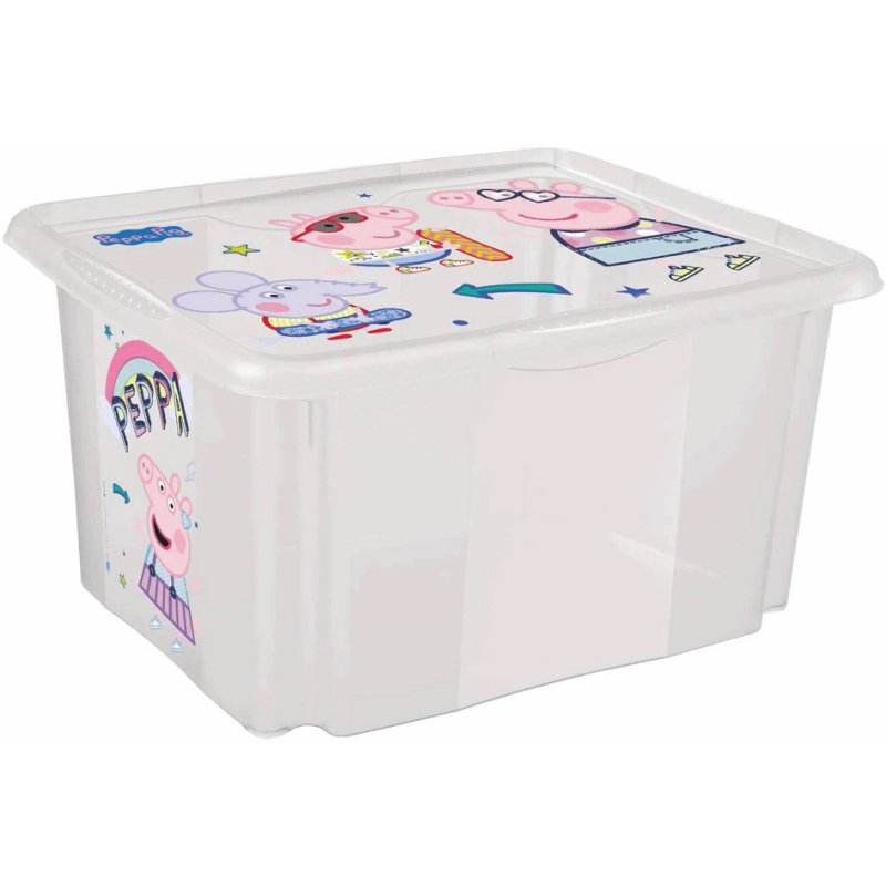 keeeper boîte de rangement Karolina Peppa, 45 litres, 400×555×300 mm, transparent