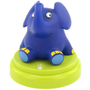 Nachtlampje 'Olifant', blauw/groen