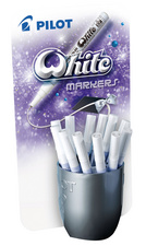 PILOT permanente marker Super Color, wit, 24 stuks