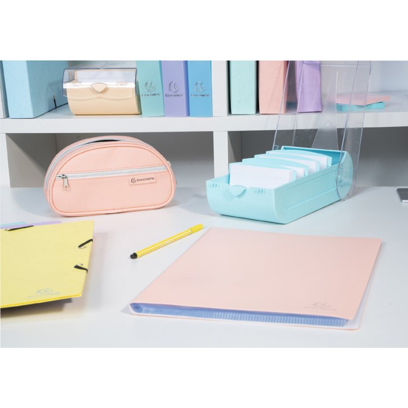EXACOMPTA leerkaartenbak BunnyBox A8, pasteelblauw, 650 kaarten
