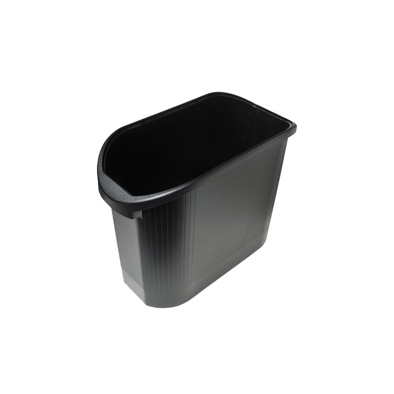 EXACOMPTA prullenbak TOPLINE, ovaal, zwart, 26 liter
