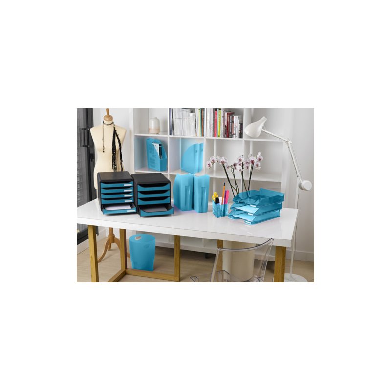 EXACOMPTA prullenbak ECOBIN, 15 liter, turquoise