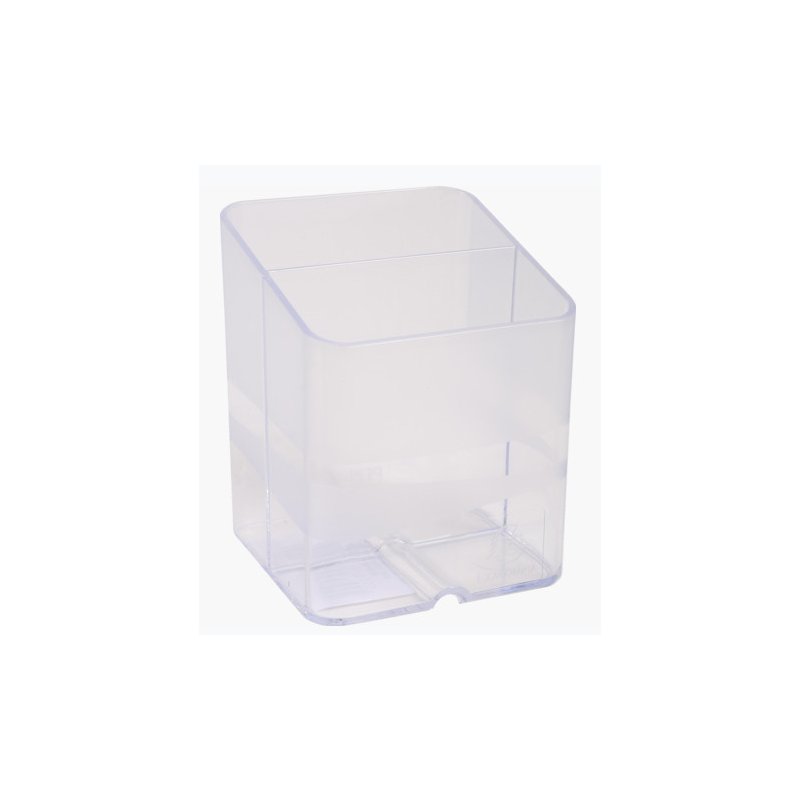 EXACOMPTA pennenhouder PEN-CUBE, transparant, 2 vakken, 74×74×93 mm