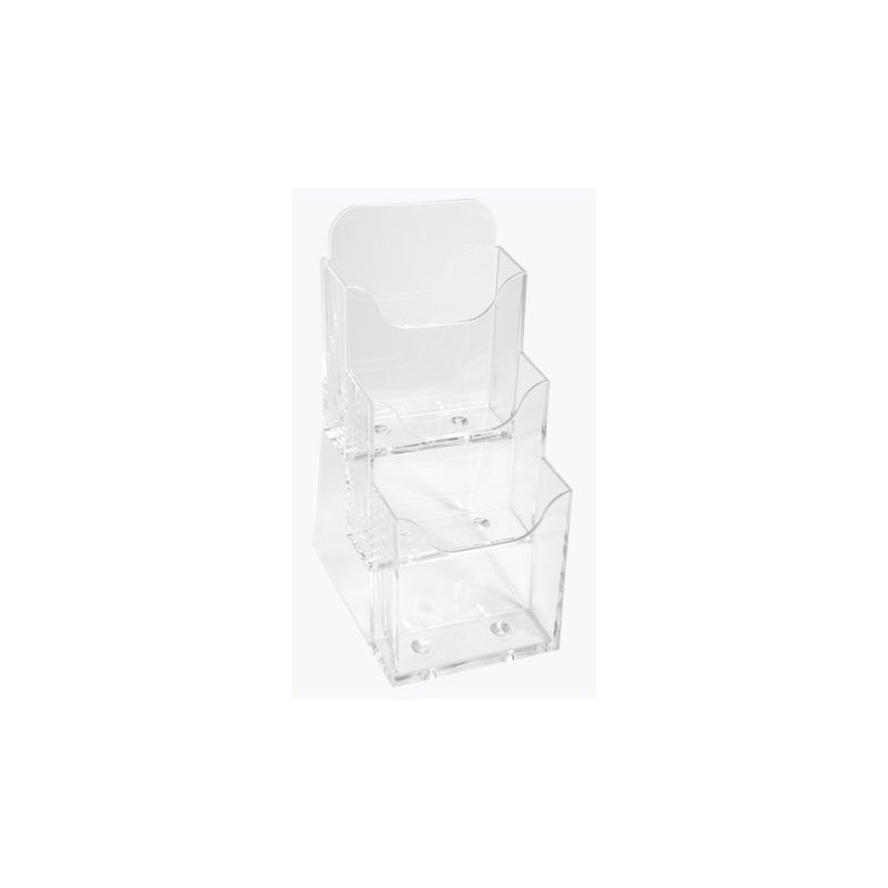 EXACOMPTA porte-documents DIN long, 3 compartiments, transparent