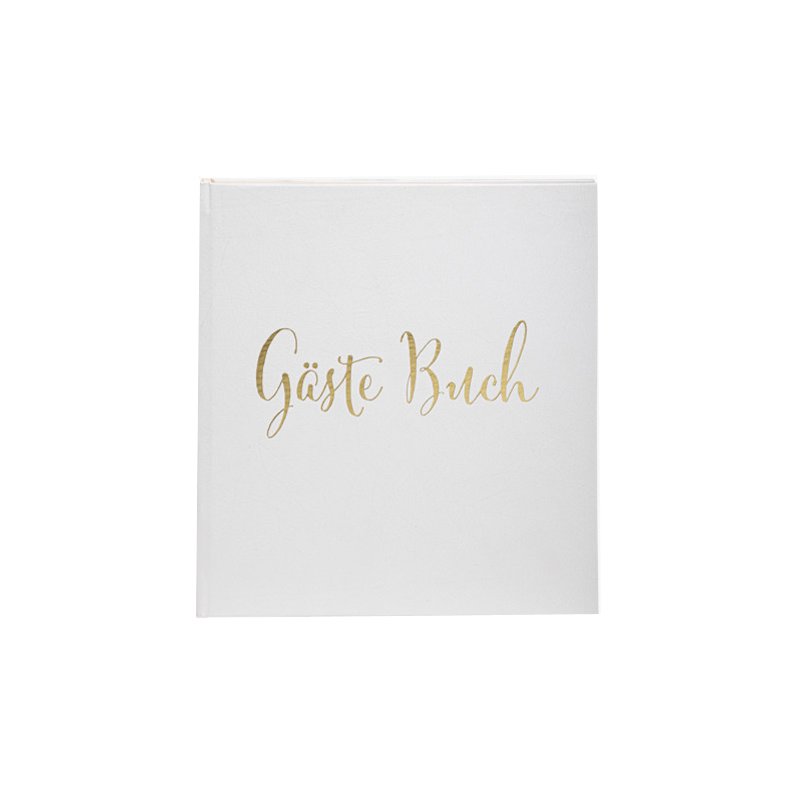 EXACOMPTA gastenboek, wit/goud, 210 × 190 mm, 140 pagina's