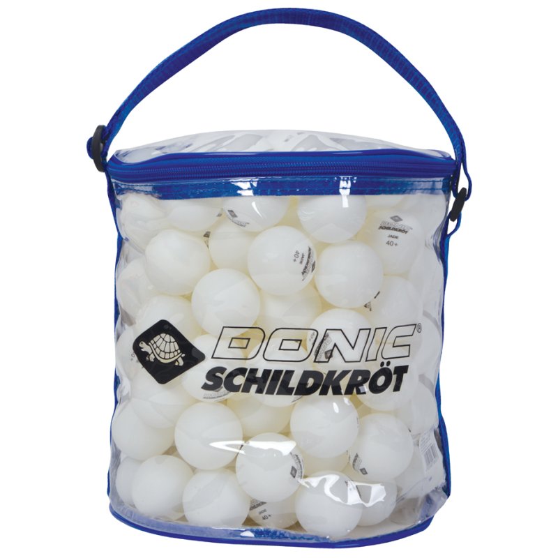 DONIC SCHILDKRÖT balle de tennis de table Jade, blanc, 40 mm, 144 pièces