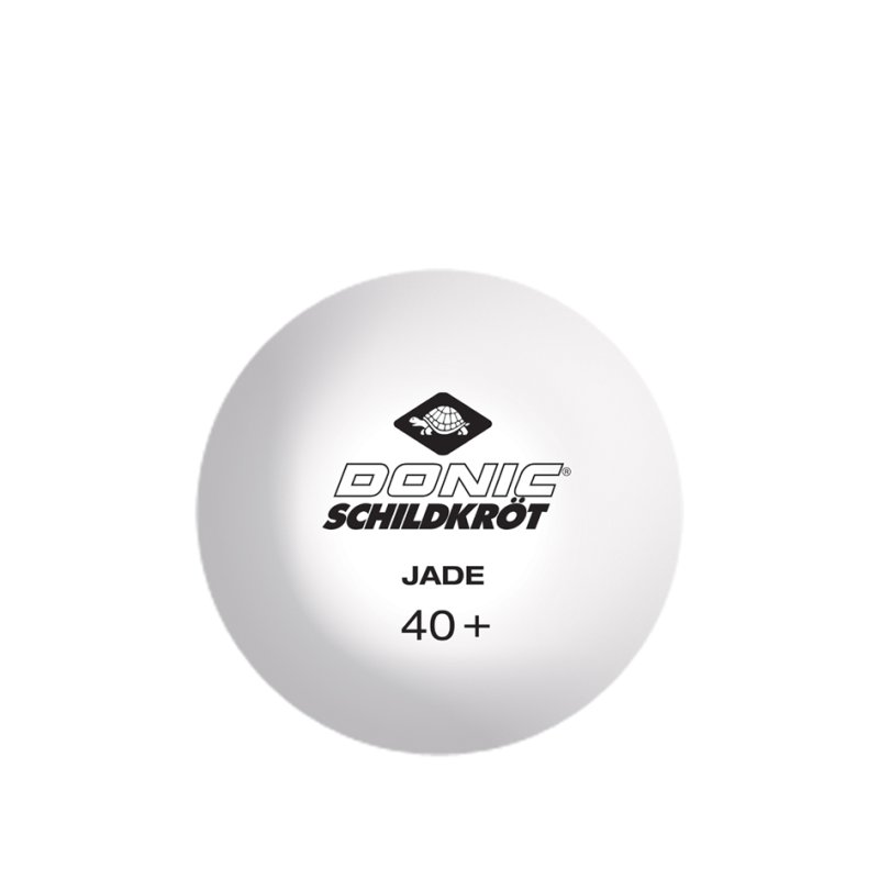 DONIC SCHILDKRÖT balle de tennis de table Jade, blanc, 40 mm, 144 pièces