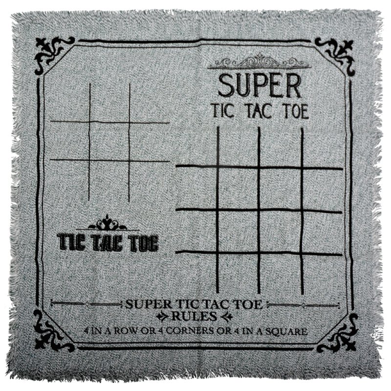 SCHILDKRÖT tapis de jeu en polyester 3-en-1, 660×660 mm, incl. 24 jetons de jeu