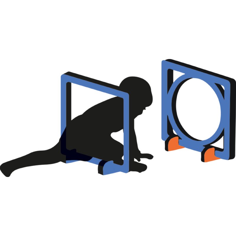 SCHILDKRÖT Active Games boîte de jeux, 28 pièces, 480×480×25 mm, plateaux EVA