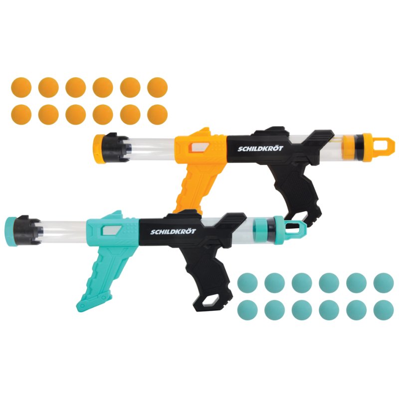 SCHILDKRÖT Fire Blaster foam ball gun set, 2 guns, 24 foam balls