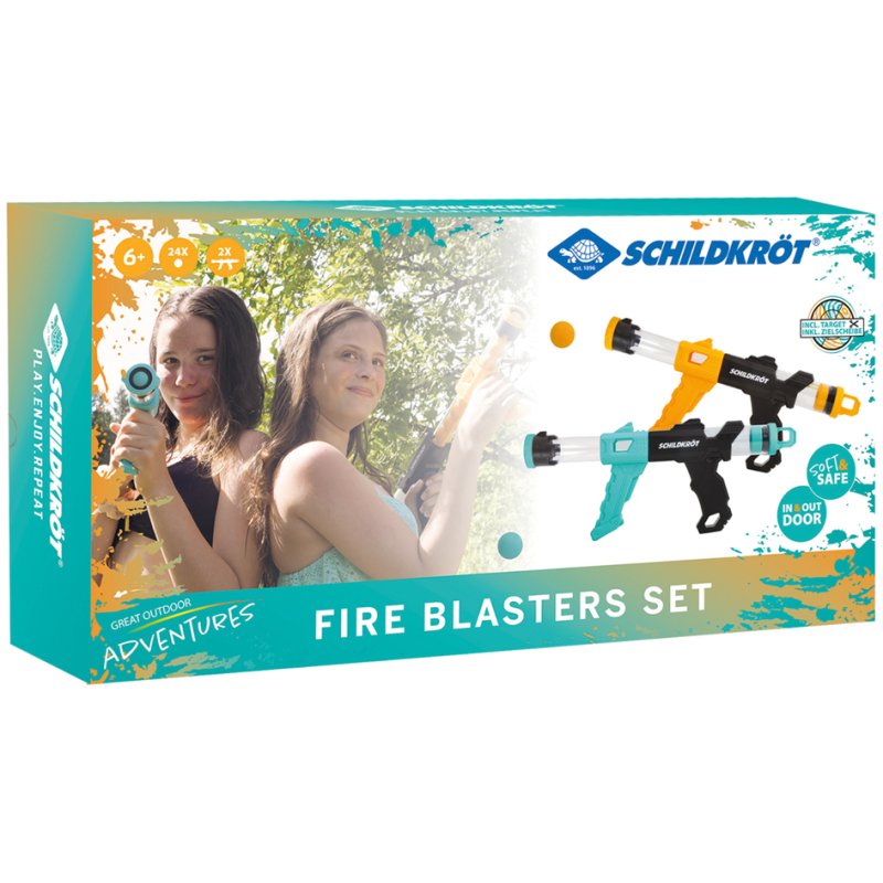SCHILDKRÖT Fire Blaster foam ball gun set, 2 guns, 24 foam balls