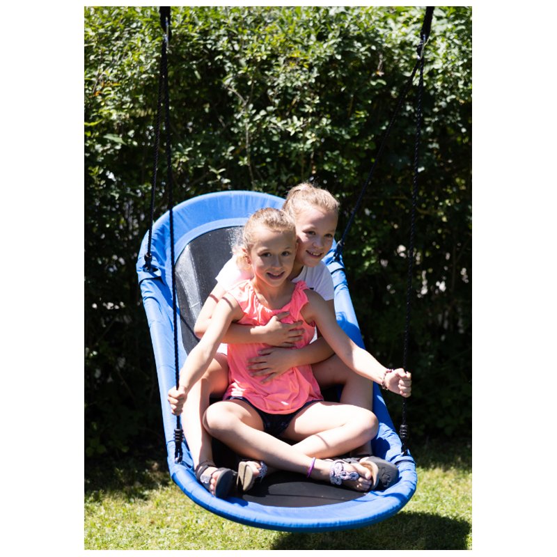 SCHILDKRÖT balançoire nid ovale, 700 × 1650 mm, bleu, 150 kg